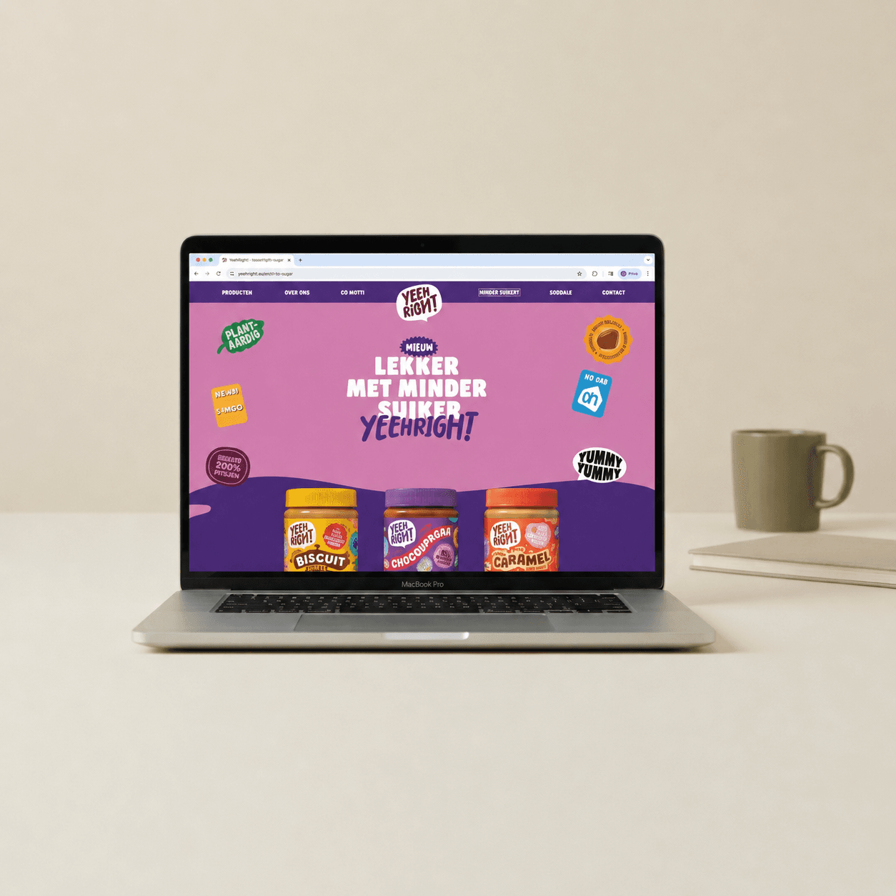 Yeehright website voorbeeld